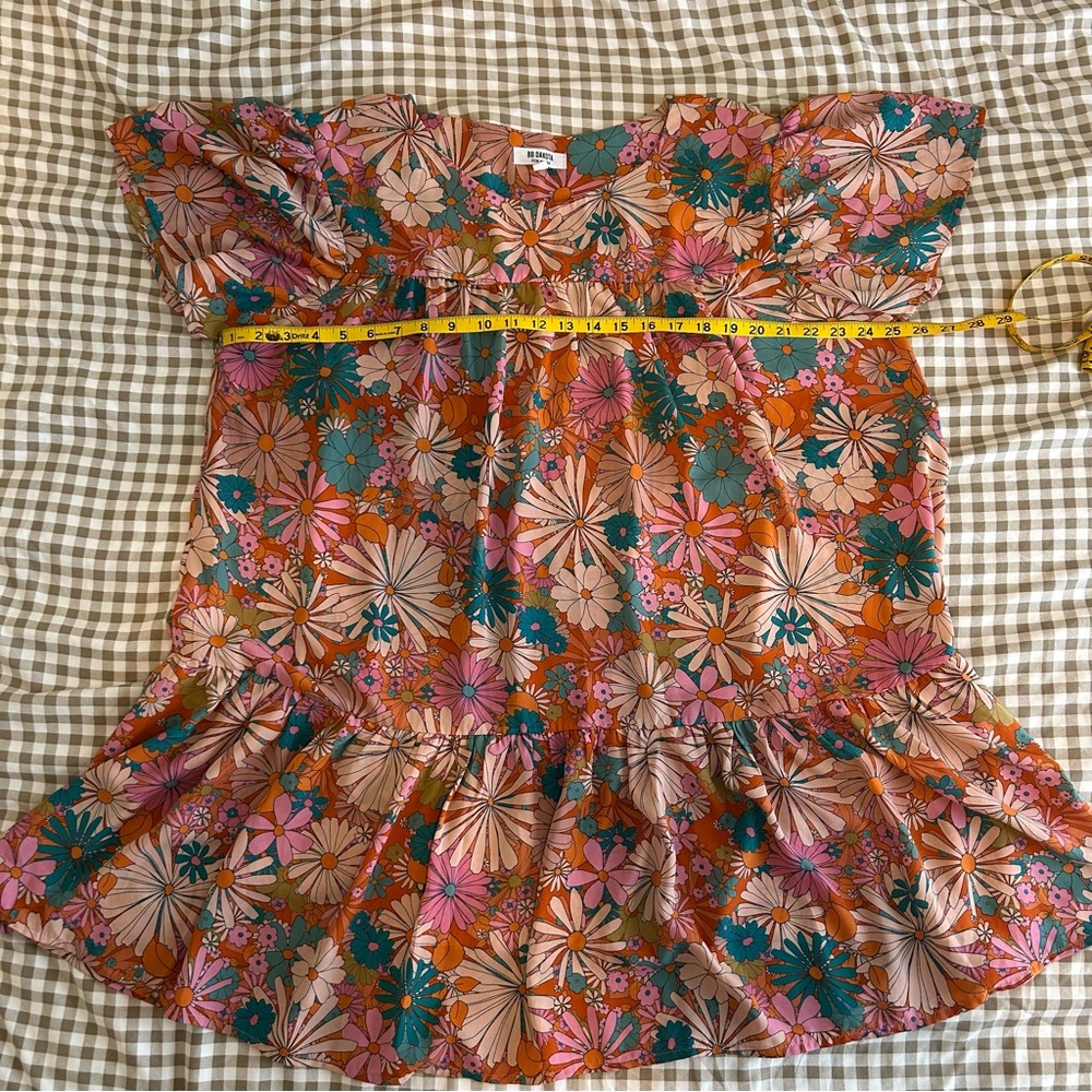 BB Dakota by Steve Madden In Retrospect Floral Shift Dress | Size XL - Picture 8 of 11